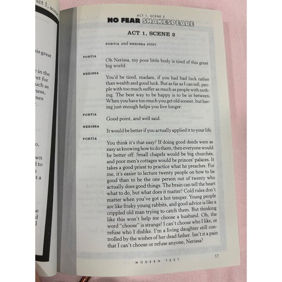 No Fear Shakespeare Books The Merchant Of Venice & Romeo And Juliet Bundle 2003 - Picture 8 of 16